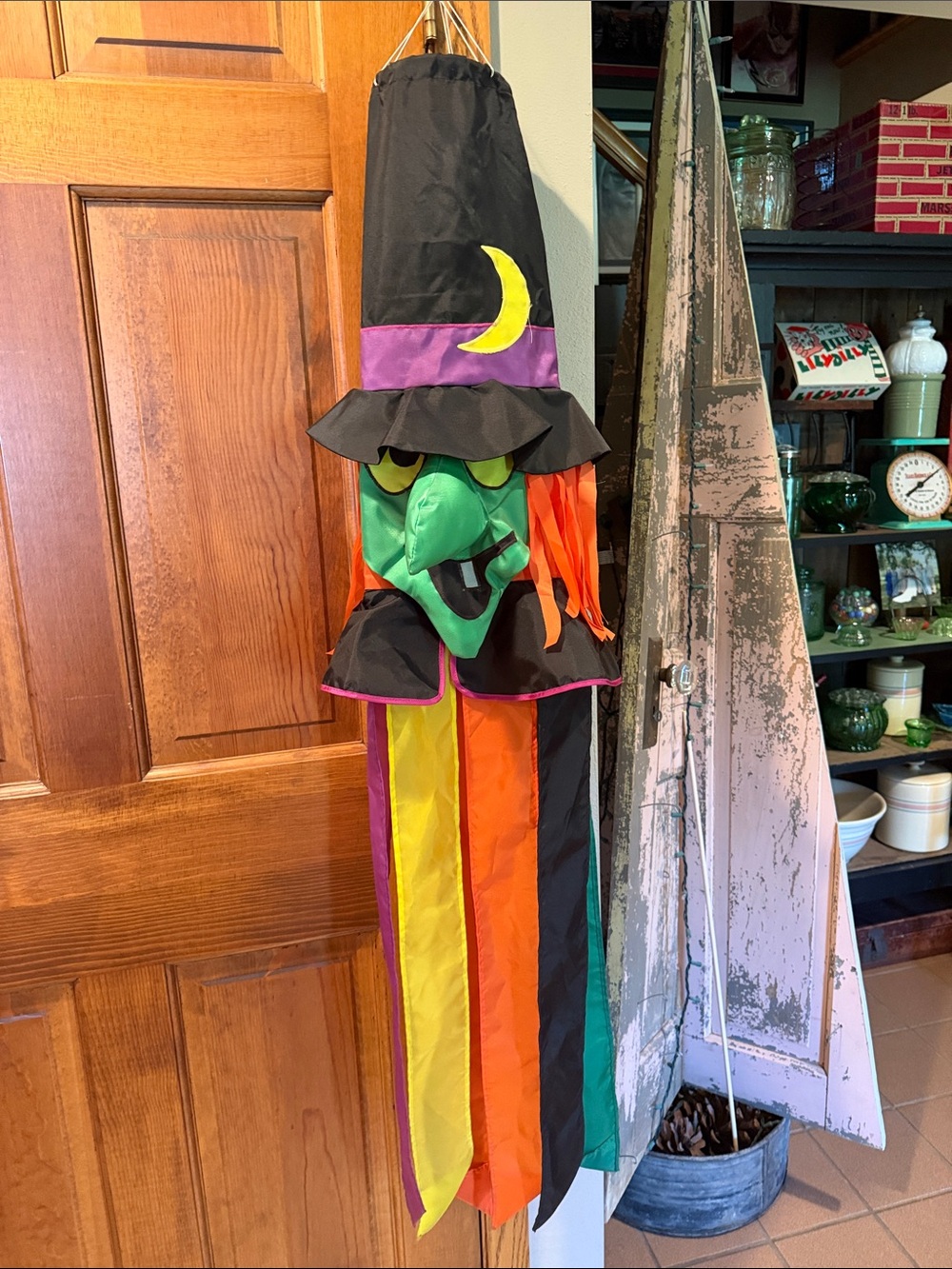 Vintage Windsport 3D Witch Windsock